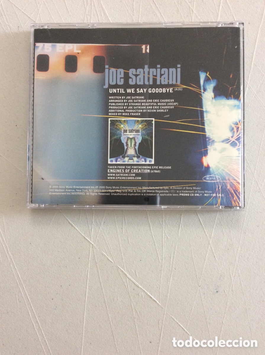 CDs de m&uacute;sica: Joe Satriani. Until we say goodbye. - Foto 2