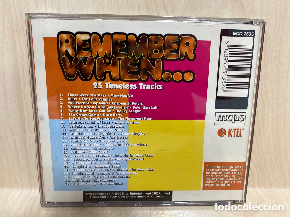 CDs de m&uacute;sica: Various - Remember When... - 25 Timeless Tracks (CD, Comp) - Foto 2