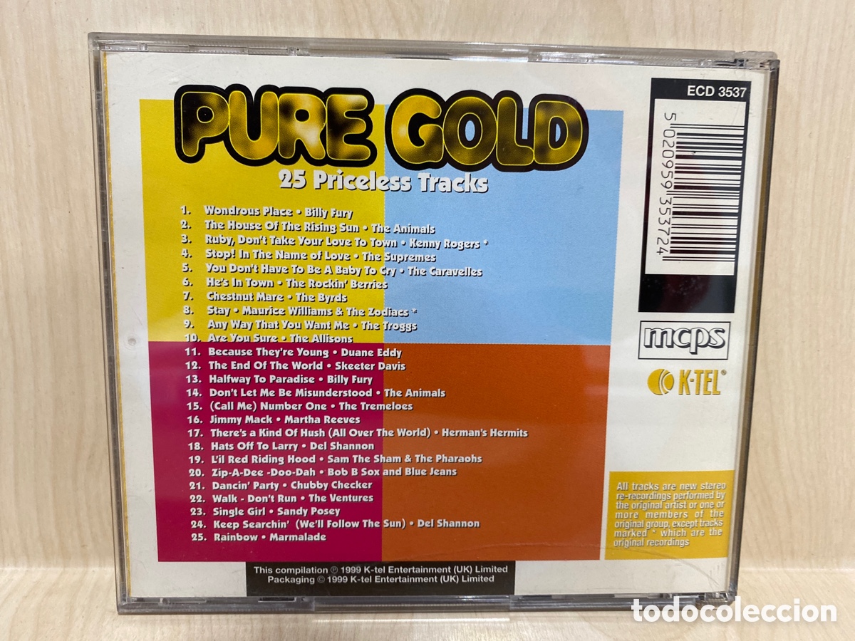 CDs de m&uacute;sica: Various - Pure Gold (25 Priceless Tracks) (CD, Comp) - Foto 2