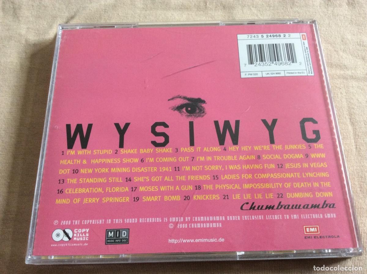 CDs de m&uacute;sica: CHUMBAWAMBA : WYSIWYG. 2000 - Foto 2