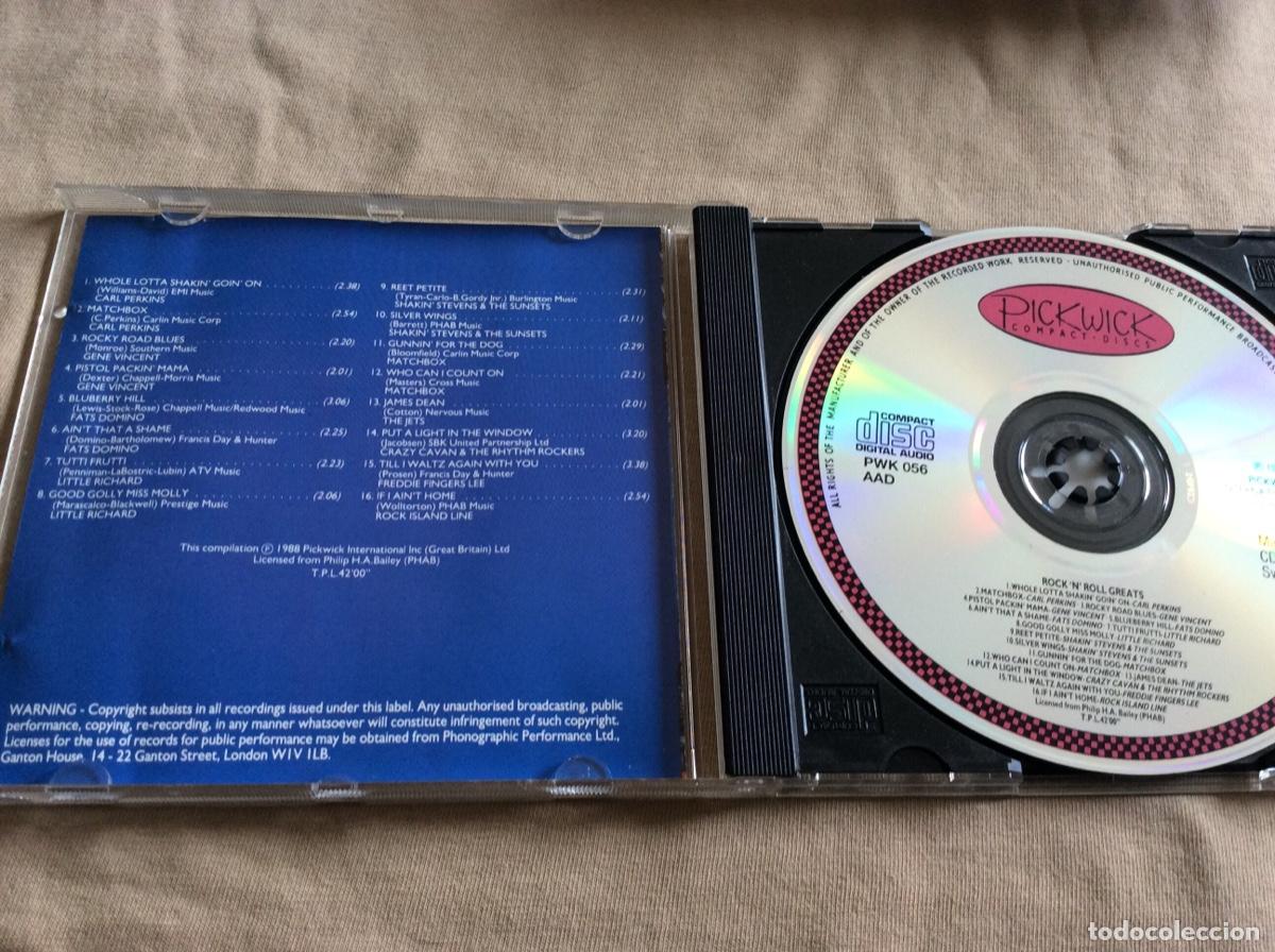 CDs de m&uacute;sica: ROCK N ROLL GREATS CD PICKWICK. 1988. - Foto 3