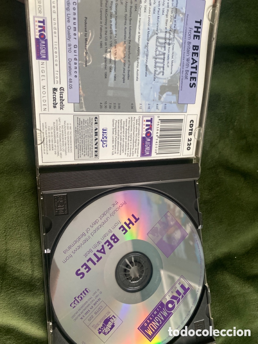CDs de m&uacute;sica: CD THE BEATLES FROM BRITAIN WITH BEAT - Foto 2