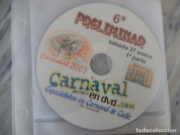 CDs de M&uacute;sica: CARNAVAL DE C&Aacute;DIZ 2007 - 6&ordf; PRELIMINAR - SABADO 27 ENERO 1 &ordf; PARTE - DVD.
