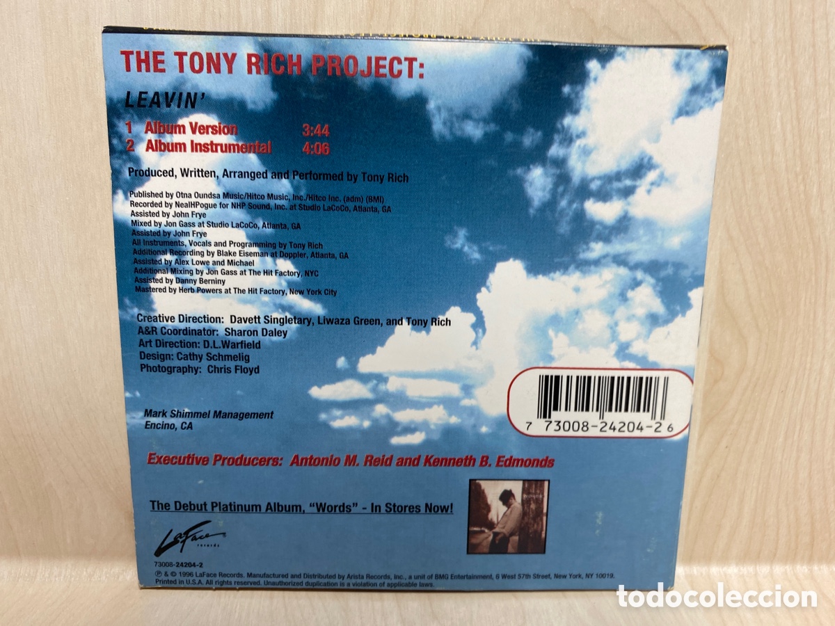 CDs de m&uacute;sica: The Tony Rich Project - Leavin (CD, Promo) - Foto 2