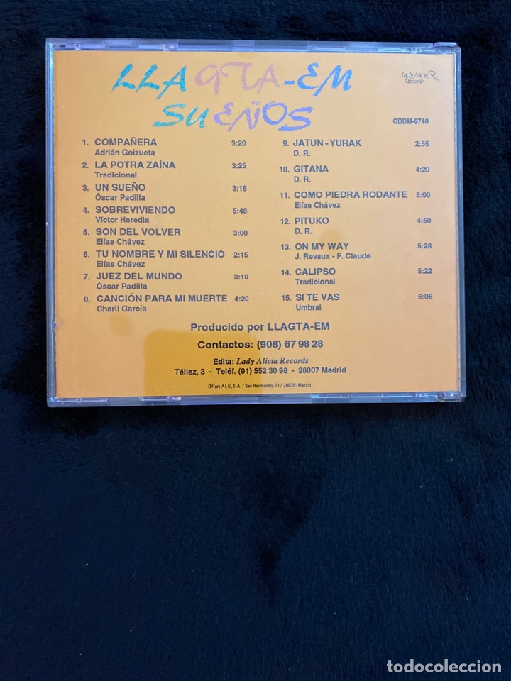 CDs de m&uacute;sica: CD LLAGTA-EM, SUE&Ntilde;OS. - Foto 2