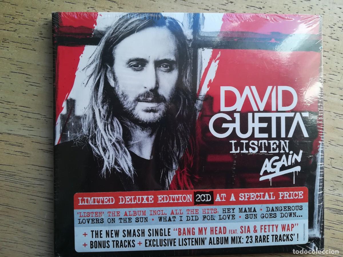 CDs de m&uacute;sica: David Guetta. Listen again. 2CDs precintados - Foto 1