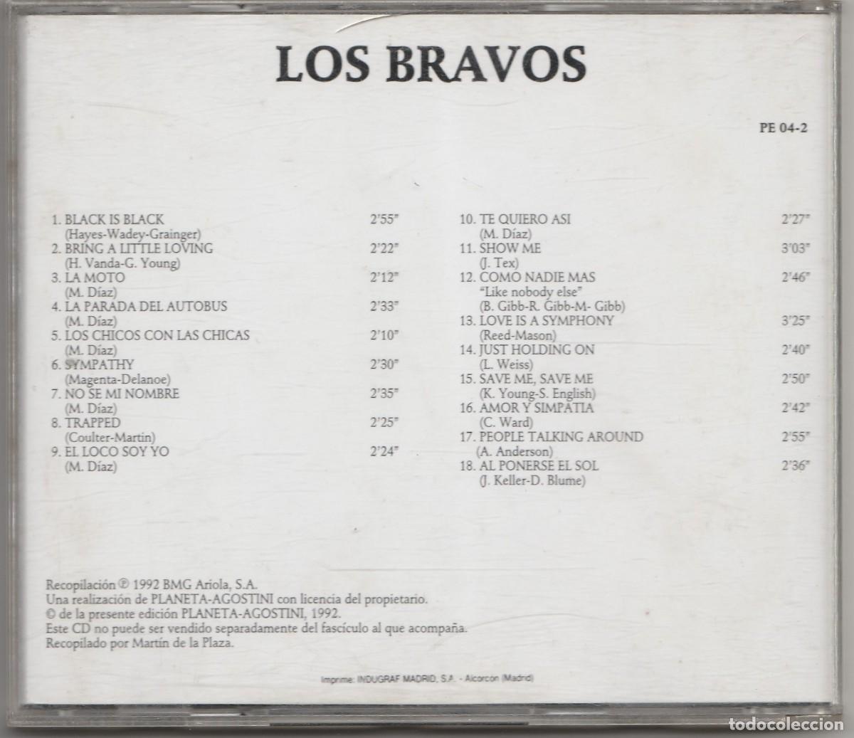 CDs de m&uacute;sica: CD LOS BRAVOS - LA MUSICA DE TU VIDA - Foto 2