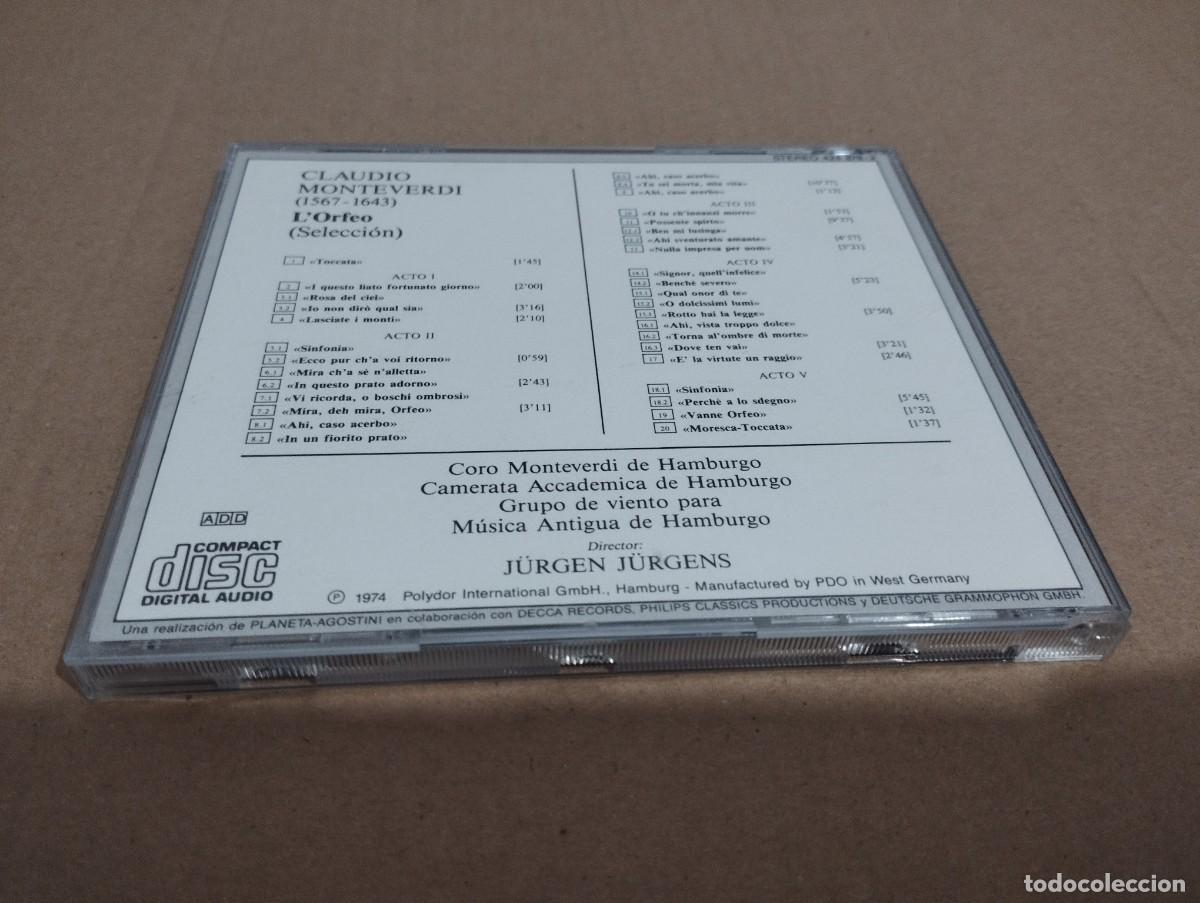 CDs de m&uacute;sica: LORFEO (LA GRAN &Oacute;PERA CLAUDIO MONTEVERDI) CD - Foto 3