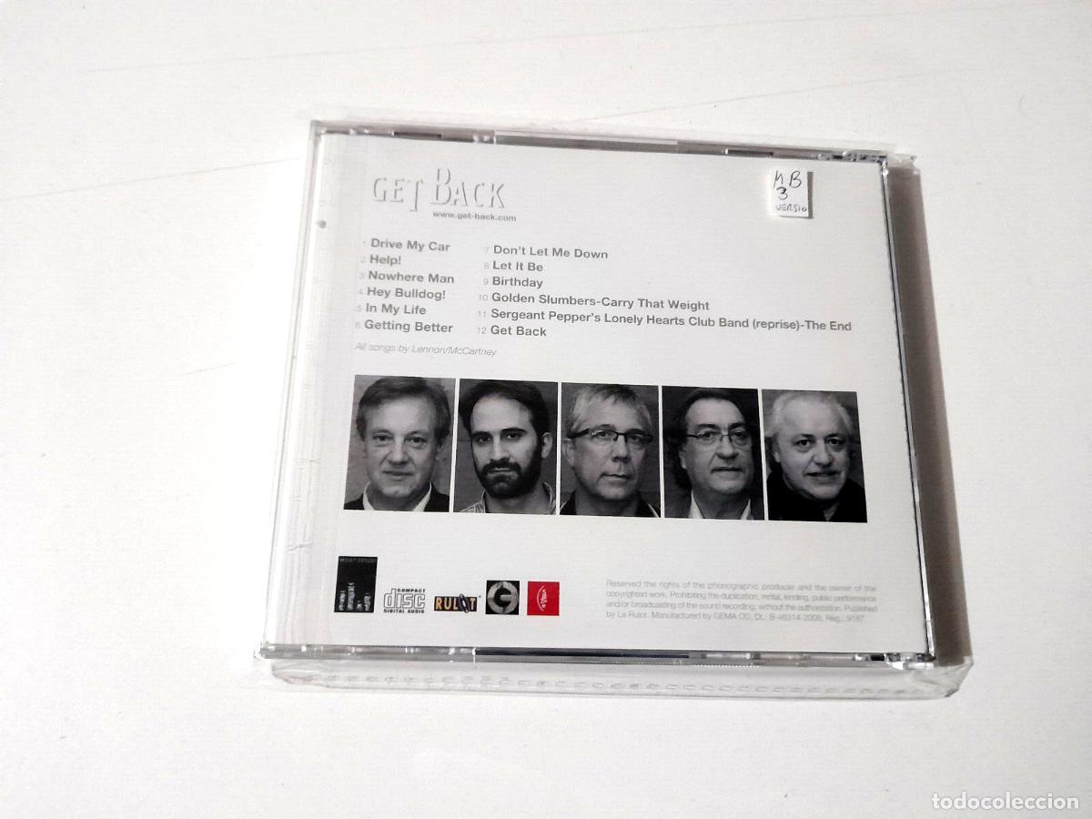 CDs de m&uacute;sica: CD &rdquo;GET BACK&rdquo; CD 12 TRACKS TRIBUTE THE BEATLES - Foto 2