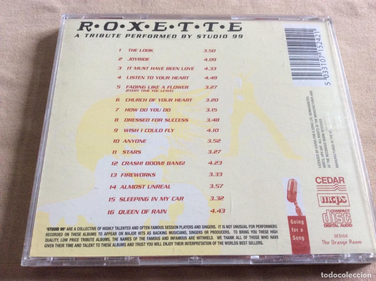 CDs de m&uacute;sica: Roxette - A Tribute Performed By Studio 99. - Foto 2
