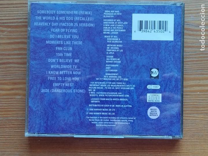 CDs de m&uacute;sica: CD PICTURE HOUSE - SHINE BOX (M6) - Foto 2