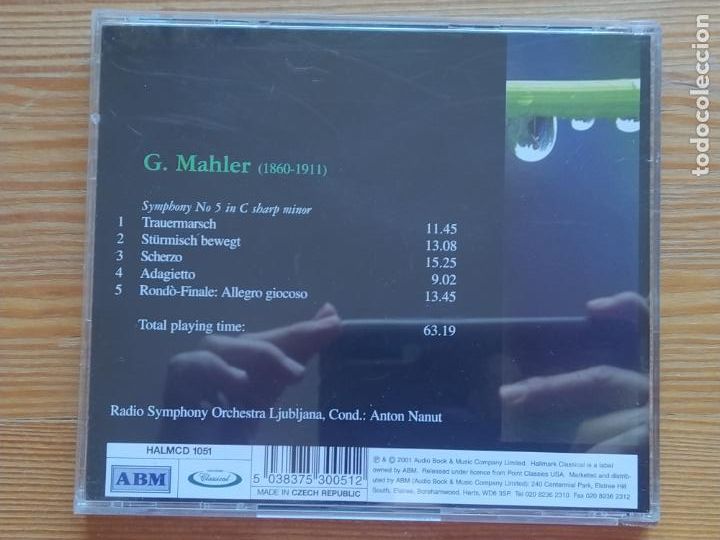 CDs de m&uacute;sica: CD MAHLER - SYMPHONY NO. 5 (C7) - Foto 2