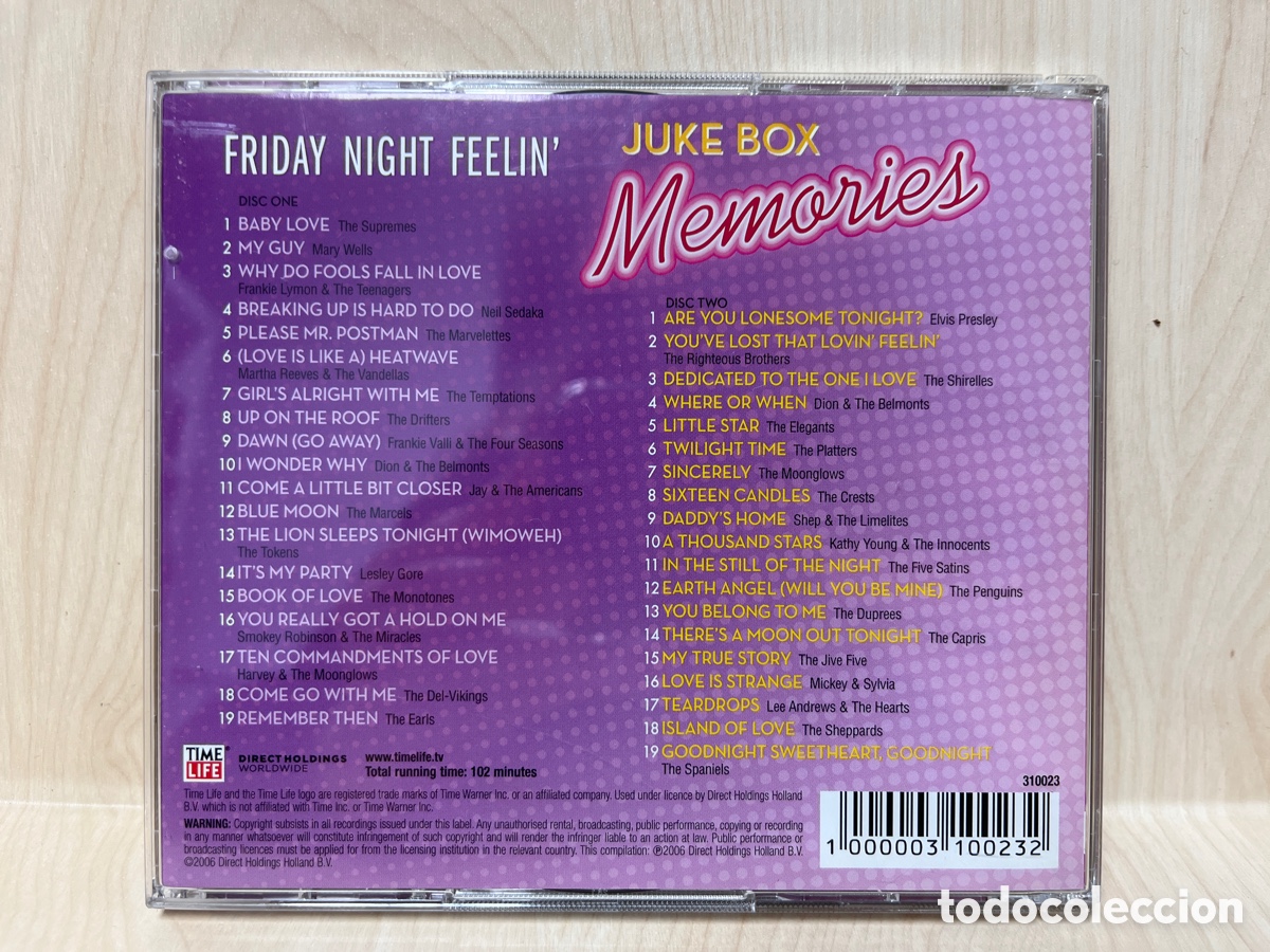 CDs de m&uacute;sica: Juke Box Memories - Friday Night Feelin (2xCD, Comp) - Foto 2