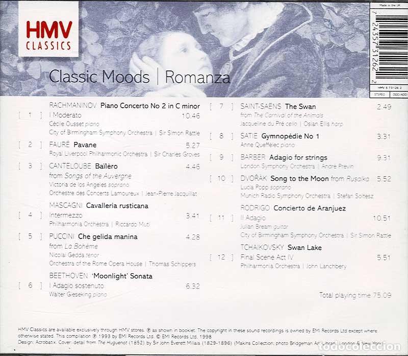 CDs de m&uacute;sica: Classic Moods - Romanza. CD - Foto 2