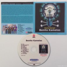CDs de Música: BENITO KAMELAS BUENA ENERGÍA CD PROMOCIONAL INTEGRO CON CONTENIDO EXTRA. Lote 387744384
