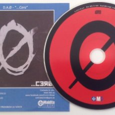 CDs de Música: D.A.Ø. ...CERO CD PROMOCIONAL INTEGRO CON CONTENIDO EXTRA. Lote 387745994
