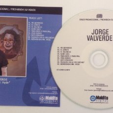 CDs de Música: JORGE VALVERDE BIENVENIDO MR. HYDE CD PROMOCIONAL INTEGRO CON CONTENIDO EXTRA. Lote 387746849