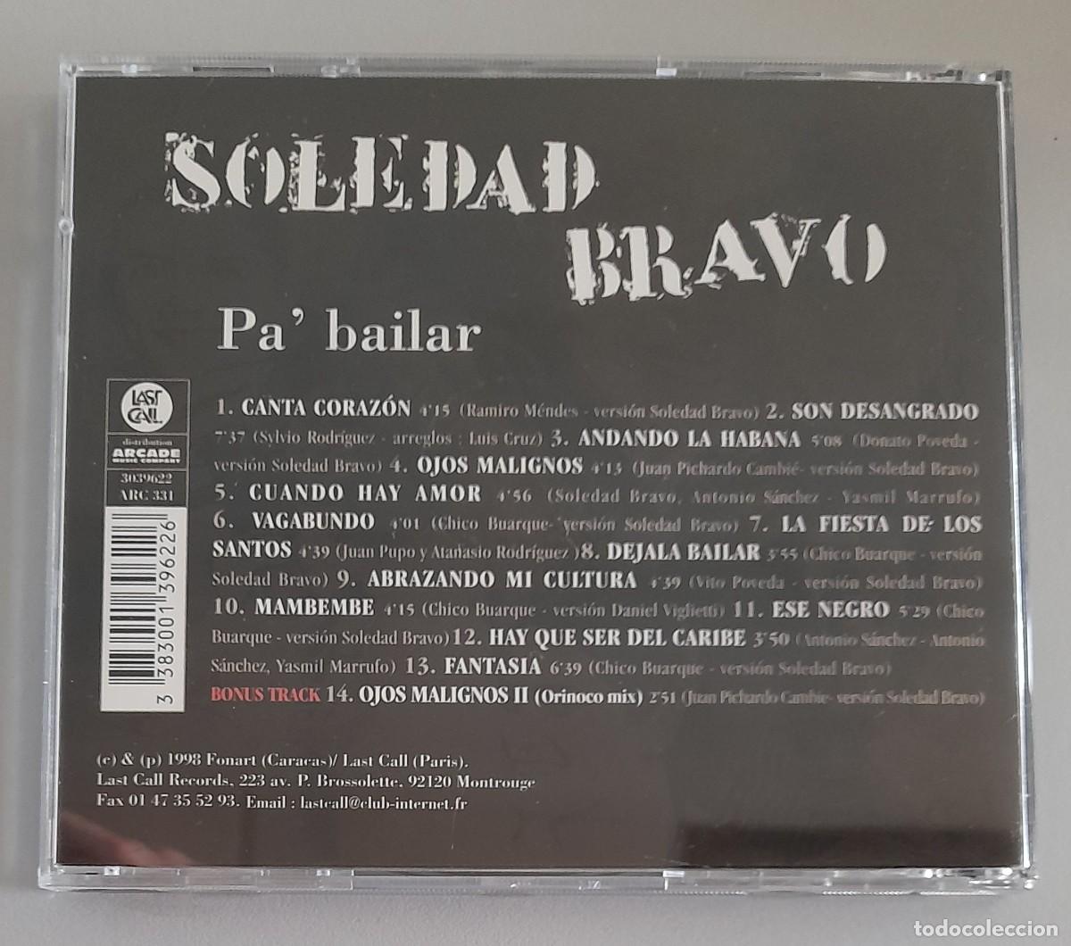 CDs de m&uacute;sica: SOLEDAD BRAVO - PA BAILAR - Foto 2