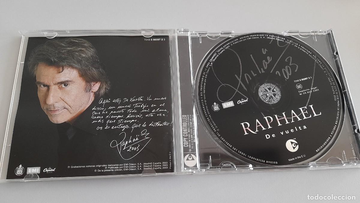CDs de m&uacute;sica: RAPHAEL - DE VUELTA - CON LIBRETO DE LAS LETRAS DE LAS CANCIONES - Foto 3
