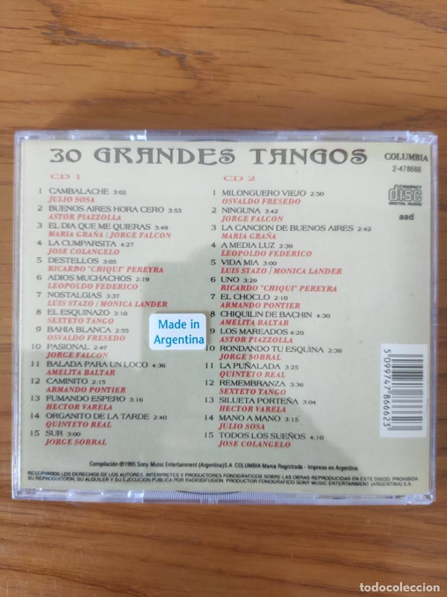 CDs de m&uacute;sica: 30 Grandes Tangos 2 Cds - Foto 2