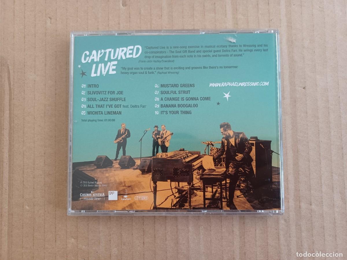 CDs de m&uacute;sica: RAPHAEL WRESSNIG - CAPTURED LIVE CD 2016 CON AUTOGRAFO - Foto 4