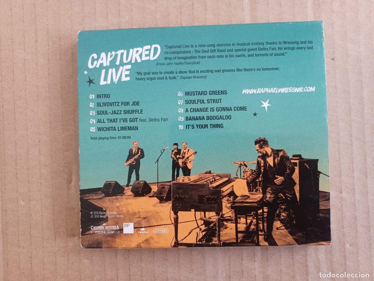 CDs de m&uacute;sica: RAPHAEL WRESSNIG - CAPTURED LIVE CD 2016 CON AUTOGRAFO - Foto 5
