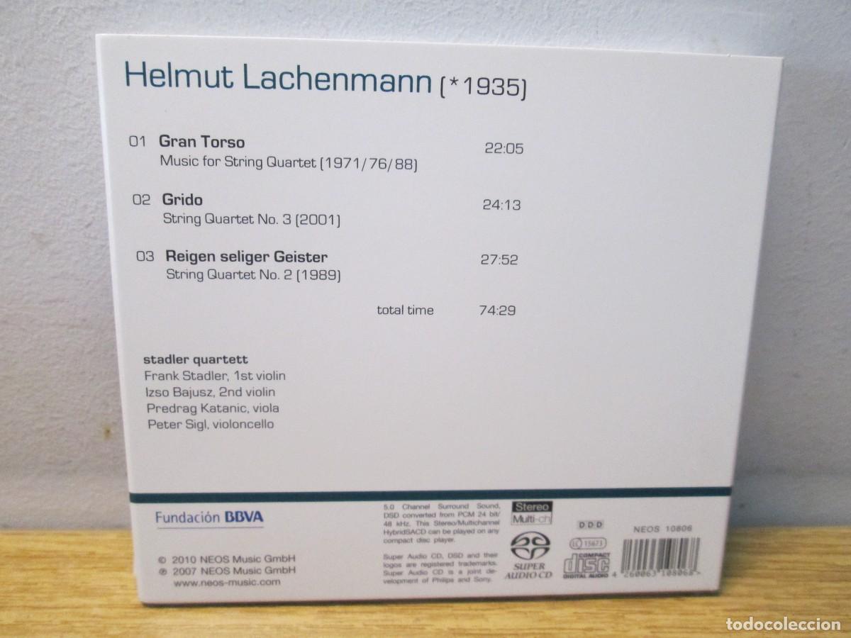 CDs de m&uacute;sica: CD. HELMUT LACHENMANN. STRING QUARTETS. CD. NEOS. FUNDACION BBVA. 2010 - Foto 12