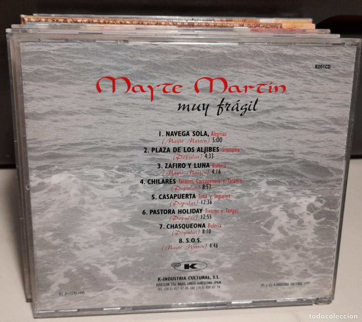 CDs de m&uacute;sica: CD MAYTE MARTIN : MUY FRAGIL - Foto 2