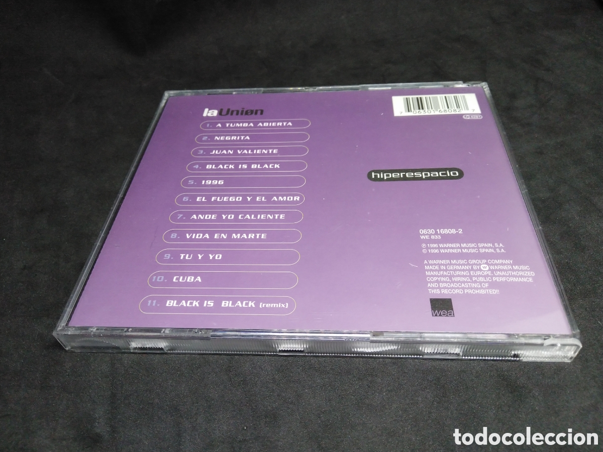 CDs de m&uacute;sica: LA UNI&Oacute;N - HIPERESPACIO - CD - 1996 - DISCO VERIFICADO - Foto 2