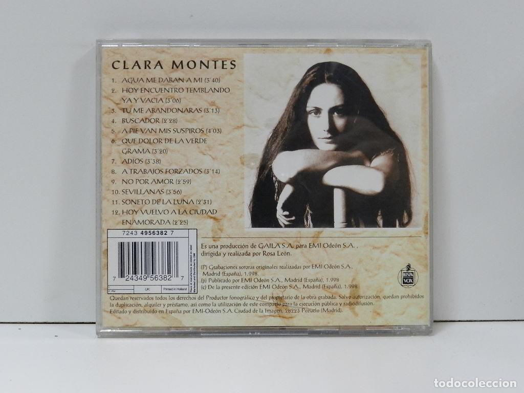 CDs de m&uacute;sica: DISCO CD. Clara Montes &ndash; Canto A Antonio Gala. COMPACT DISC. - Foto 2