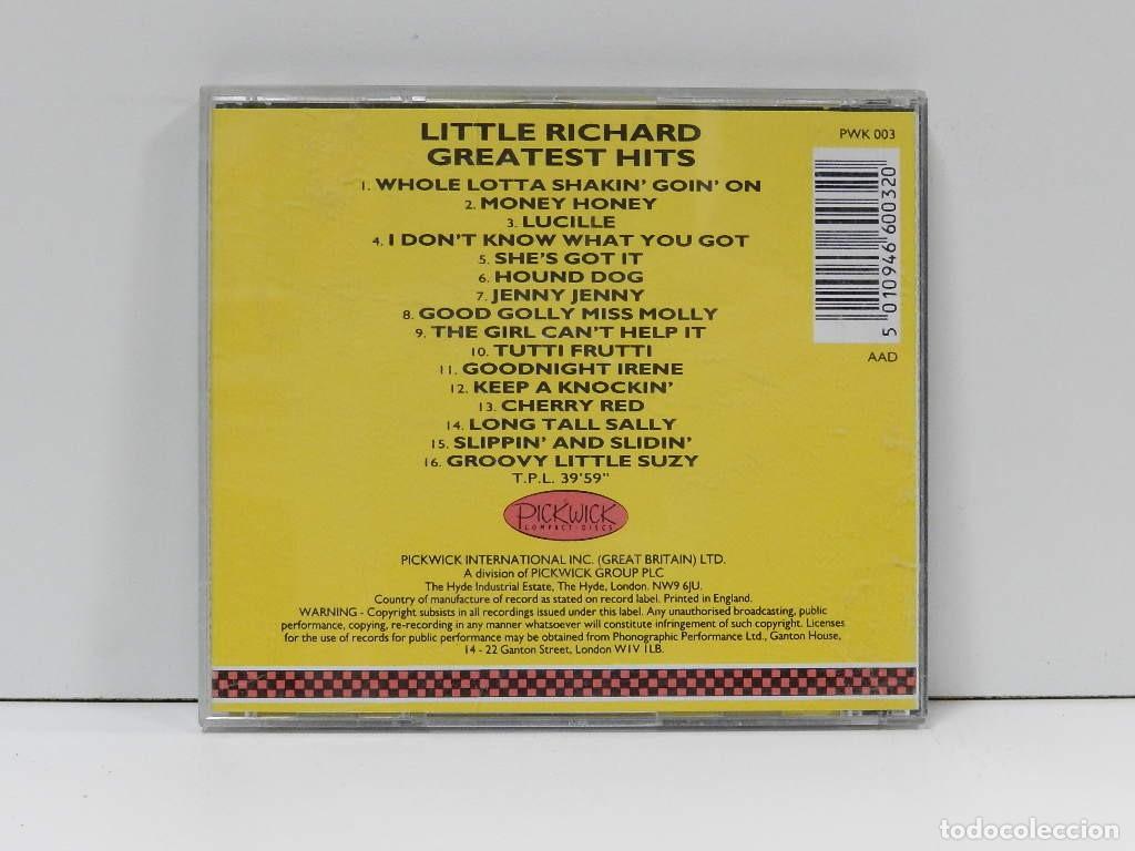 CDs de m&uacute;sica: DISCO CD. Little Richard &ndash; Greatest Hits. COMPACT DISC. - Foto 2
