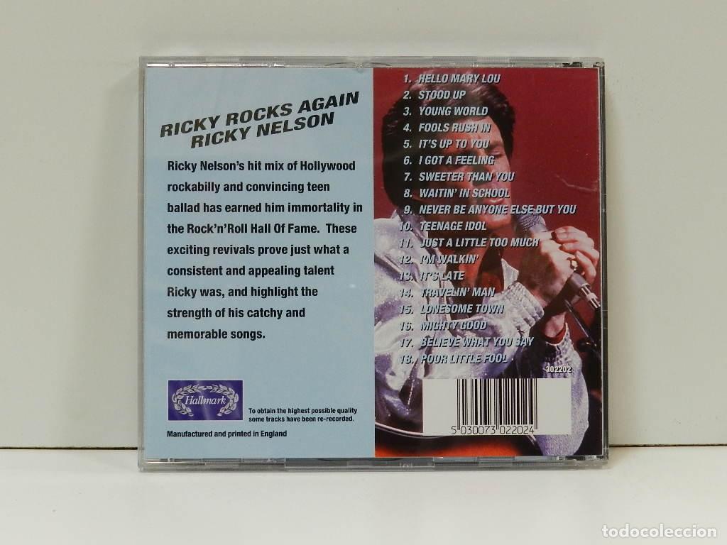 CDs de m&uacute;sica: DISCO CD. Ricky Nelson &ndash; 18 Classic Tracks. COMPACT DISC. - Foto 2