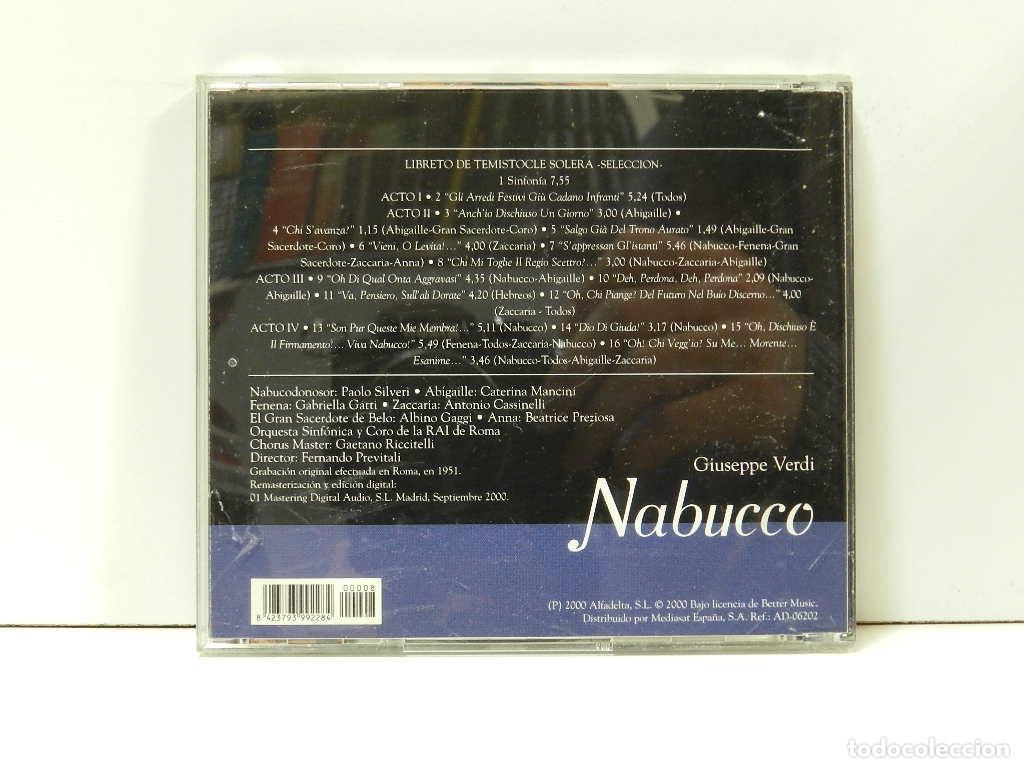 CDs de m&uacute;sica: DISCO CD. Verdi &ndash; Nabucco. COMPACT DISC. - Foto 2