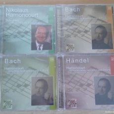 CDs de Música: NIKOLAUS HARNONCOURT LOTE 4 CDS HANDEL -BACH-SCHUBERT-SELLADOS DE FABRICA