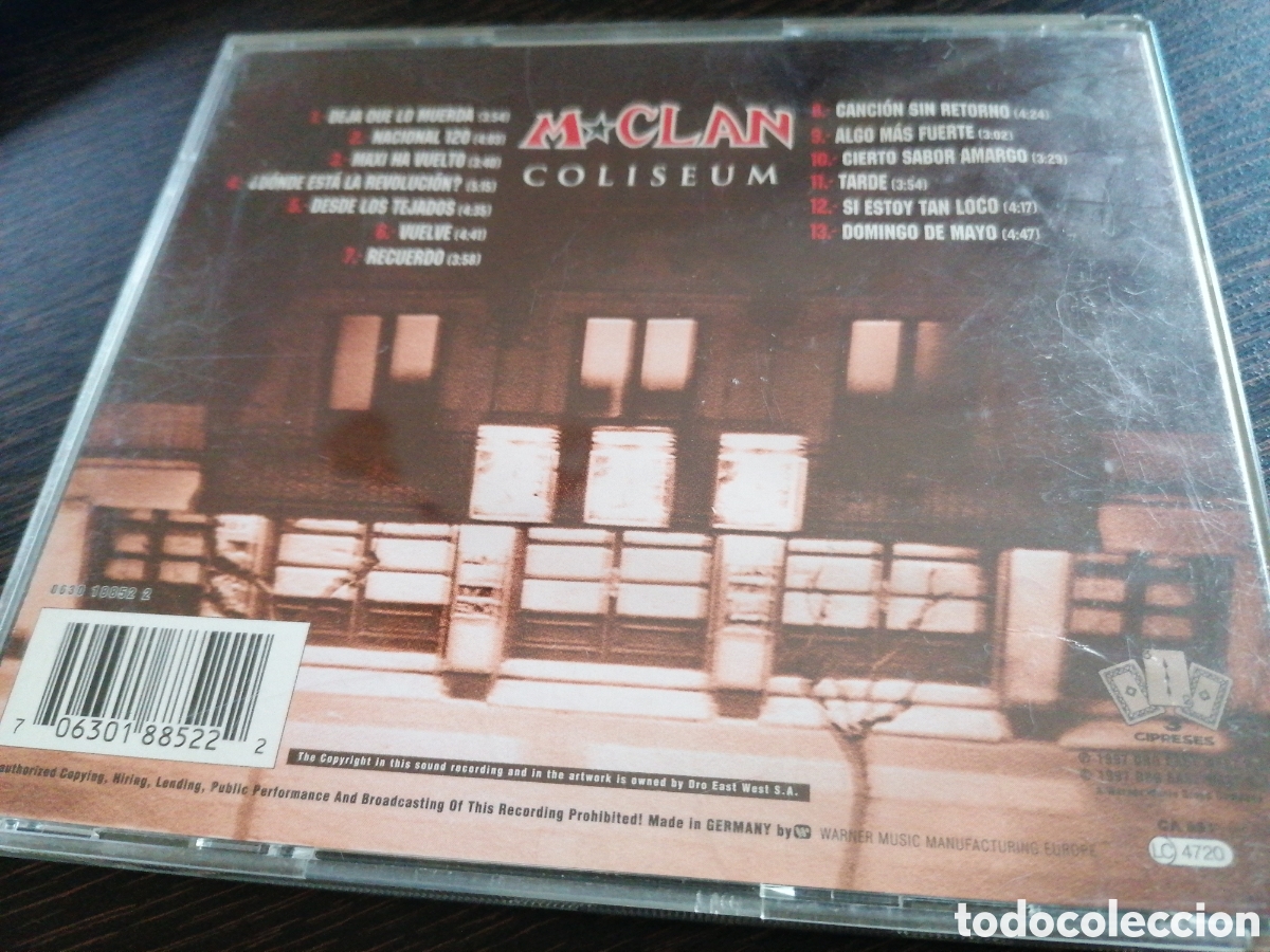 CDs de m&uacute;sica: M Clan - Coliseum CD - Foto 2