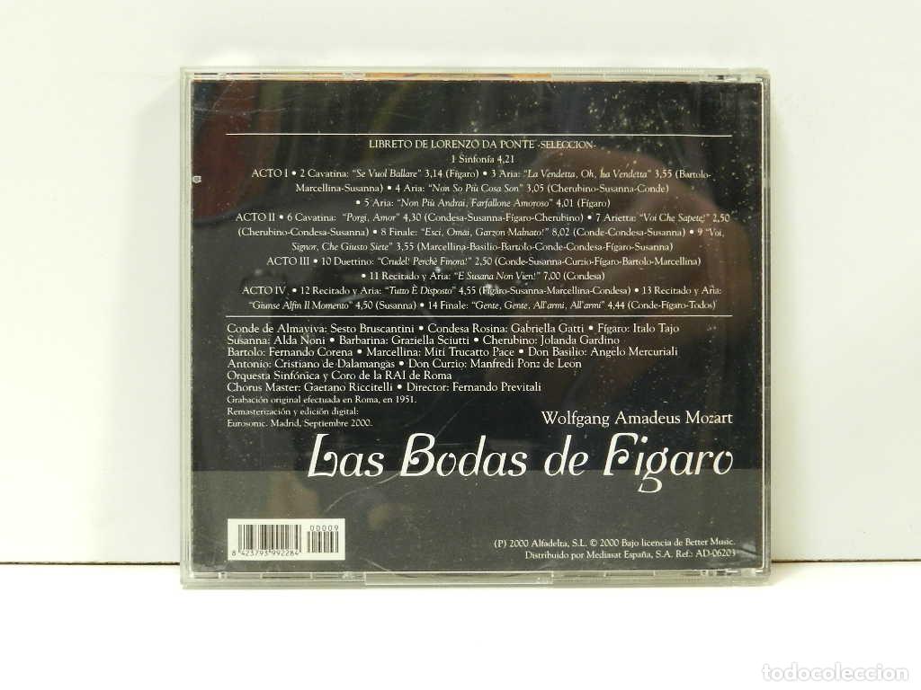 CDs de m&uacute;sica: DISCO CD. Mozart &ndash; Las Bodas De F&iacute;garo. COMPACT DISC. - Foto 2