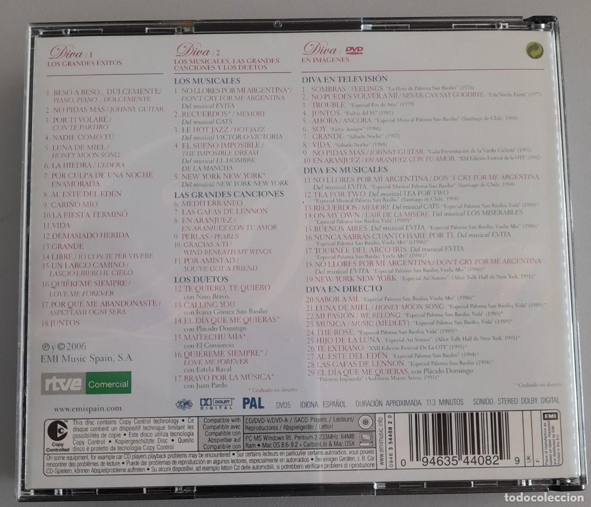 CDs de m&uacute;sica: PALOMA SAN BASILIO - DIVA - 2 CD,S + 1 DVD - Foto 2