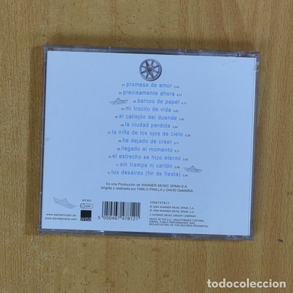 CDs de m&uacute;sica: DAVID DE MARIA - BARCOS DE PAPEL - CD - Foto 2
