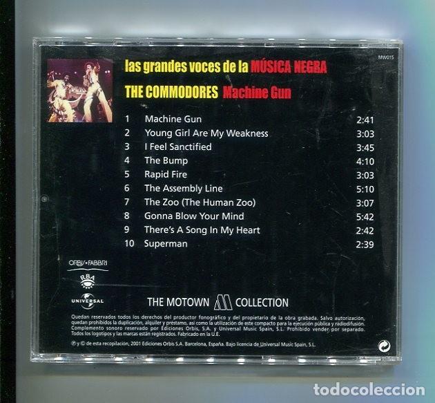 CDs de m&uacute;sica: commodores. machine gun. the wotown collection. cd - Foto 2