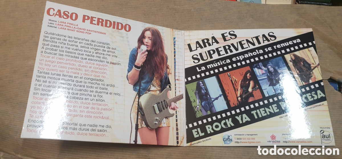 CDs de m&uacute;sica: Lara - caso perdido. Cd single - Foto 2