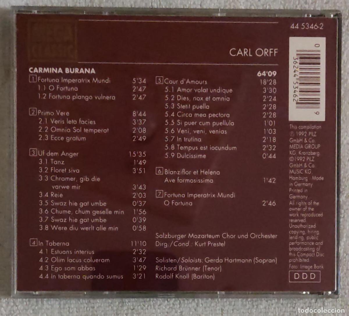 CDs de m&uacute;sica: CARL ORFF. - Foto 2