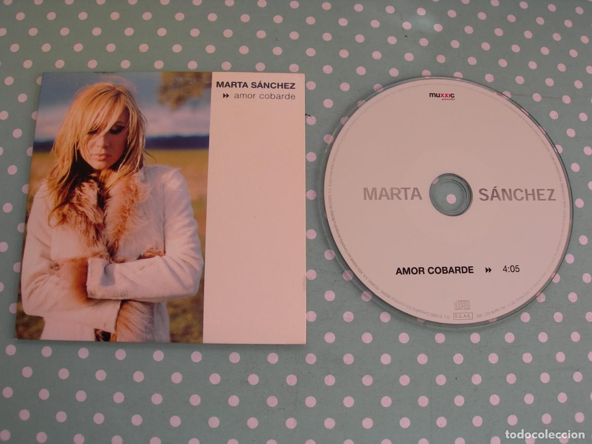 CDs de m&uacute;sica: MARTA S&Aacute;NCHEZ / AMOR COBARDE / CD SINGLE / POP - Foto 1