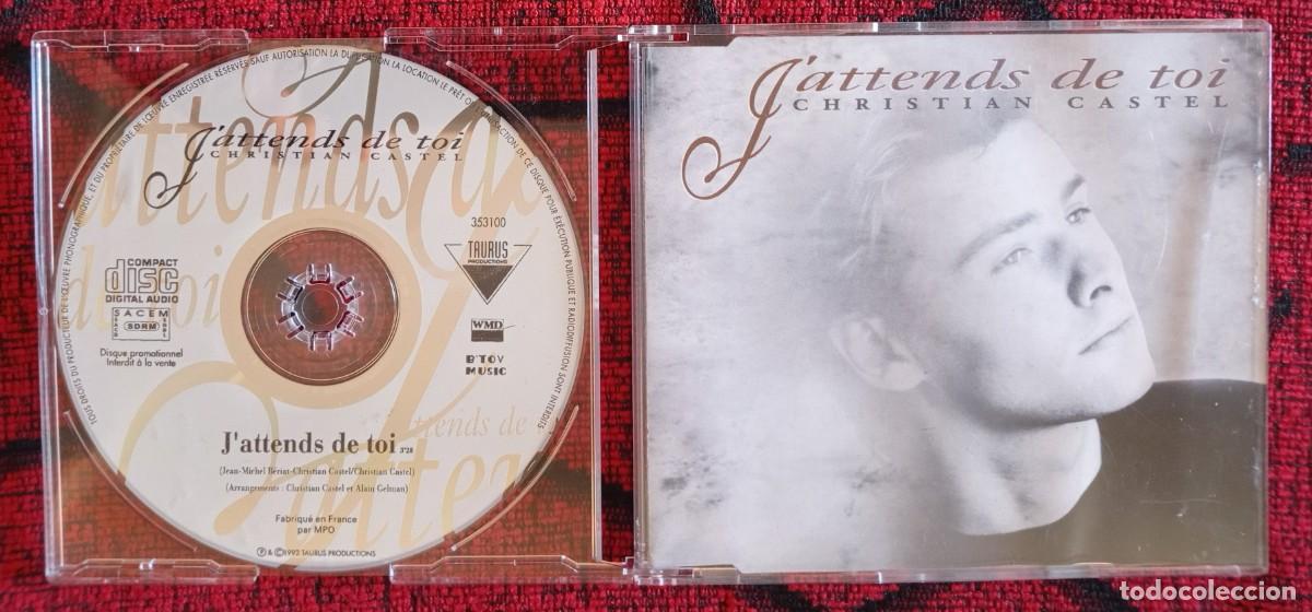 CDs de m&uacute;sica: CHRISTIAN CASTEL ** J'attends De Toi ** CD SINGLE PROMOCIONAL ORIGINAL 1992