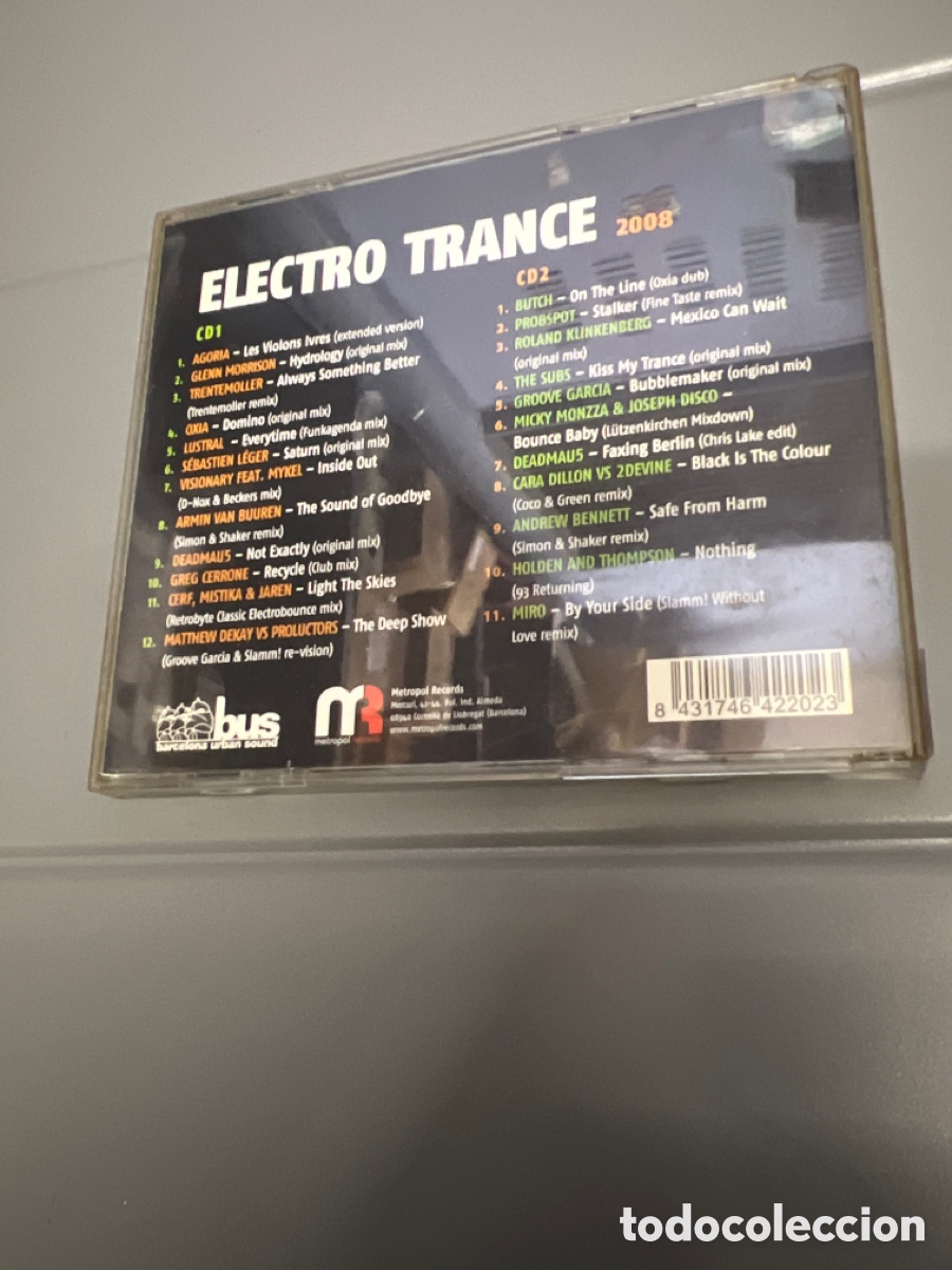 CDs de m&uacute;sica: T1/A3/55. CD ELECTRO TRANCE 2008 - Foto 3