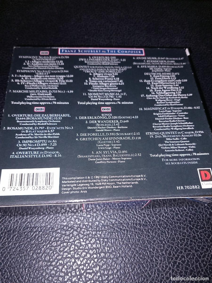 CDs de m&uacute;sica: franz schubert - the composer - 3cd box - Foto 2