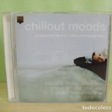 CDs de Música: DISCO CD CHILLOUT MOODS - AN ESSENTIAL BLEND OF CHILLED AND BLISSFUL VIBES. Lote 388847814