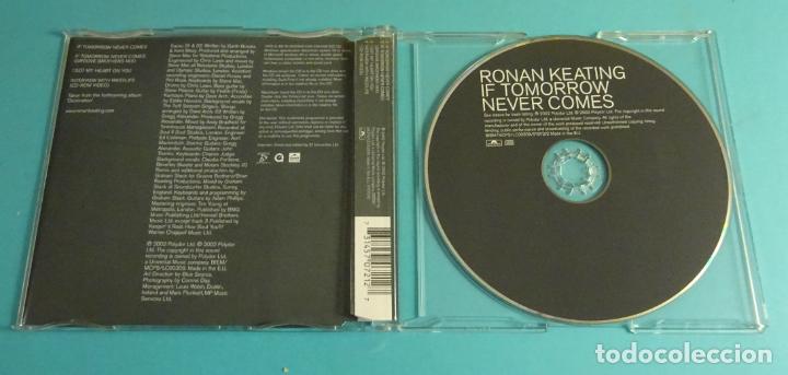 CDs de m&uacute;sica: RONAN KEATING. IF TOMORROW NEVER COMES. VERSI&Oacute;N CD SINGLE 2002 - Foto 2