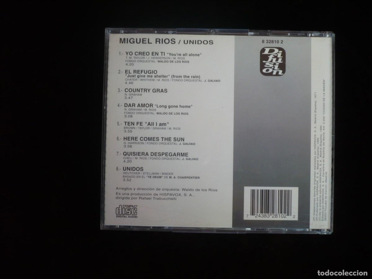 CDs de m&uacute;sica: miguel rios - unidos - cd como nuevo - Foto 2