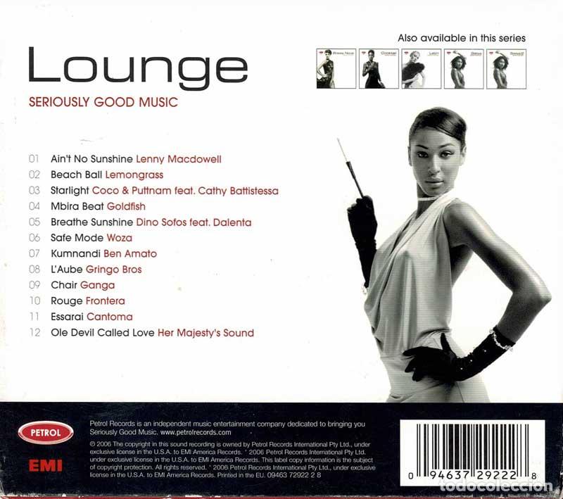 CDs de m&uacute;sica: Lounge: Seriously Good Music. CD - Foto 2