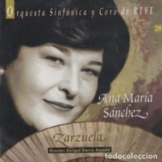 CDs de Música: ANA MARIA SÁNCHEZ / ENRIQUE GARCIA ASENSIO / ORQUESTA SINFÓNICA Y CORO DE RTVE – ZARZUELA. Lote 389093929